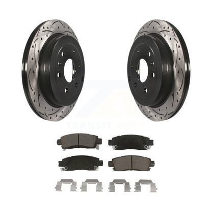Kit de plaquettes en céramique pour Rotors de frein à fente de forage arrière, pour GMC Acadia Buick autoclave Satur