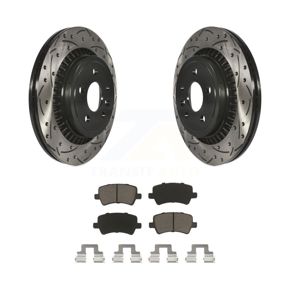 Kit de plaquettes en céramique pour Rotor de frein à disque, fente de perçage arrière, pour Volvo XC6 2010 – 2017