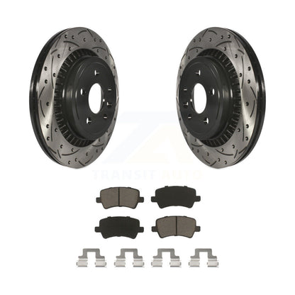 Kit de plaquettes en céramique pour Rotor de frein à disque, fente de perçage arrière, pour Volvo XC6 2010 – 2017