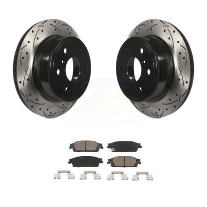 Kit de plaquettes en céramique pour Rotors de frein à fente de forage arrière, pour Chevrolet GMC Silverado 1500 X