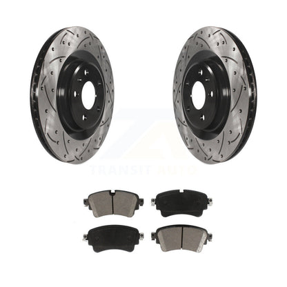 Kit de plaquettes en céramique pour Rotors de frein à fente de forage arrière, pour Audi Q5 A4 Quattro A5 Sportbac