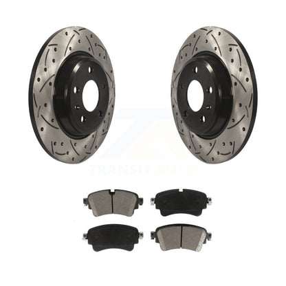 Kit de plaquettes en céramique pour Rotor de frein, fente de perçage arrière, pour Audi A4 Quattro avec solide