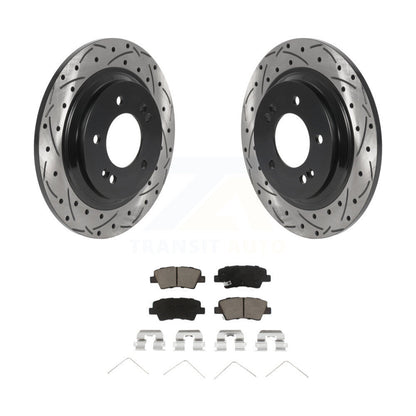 Kit de plaquettes en céramique pour Rotor de frein à disque, fente de perçage pour manteau arrière, pour Hyundai Ioniq Kia Nir