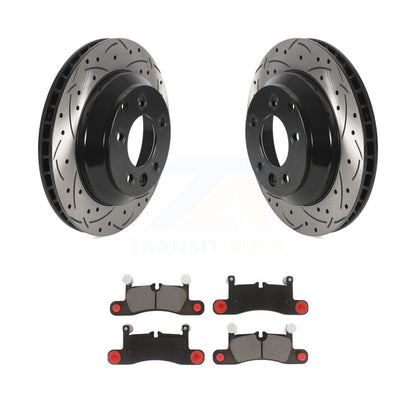 Kit de plaquettes en céramique pour Rotors de frein à disque, fente de perçage arrière, pour Volkswagen Touareg Porsch