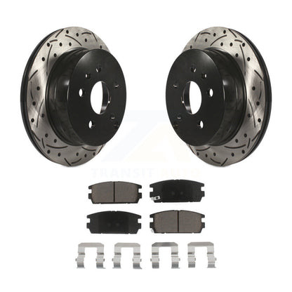 Kit de plaquettes de frein en céramique, Rotors de frein à fente arrière percés pour Chevrolet Equinox GMC Terrai
