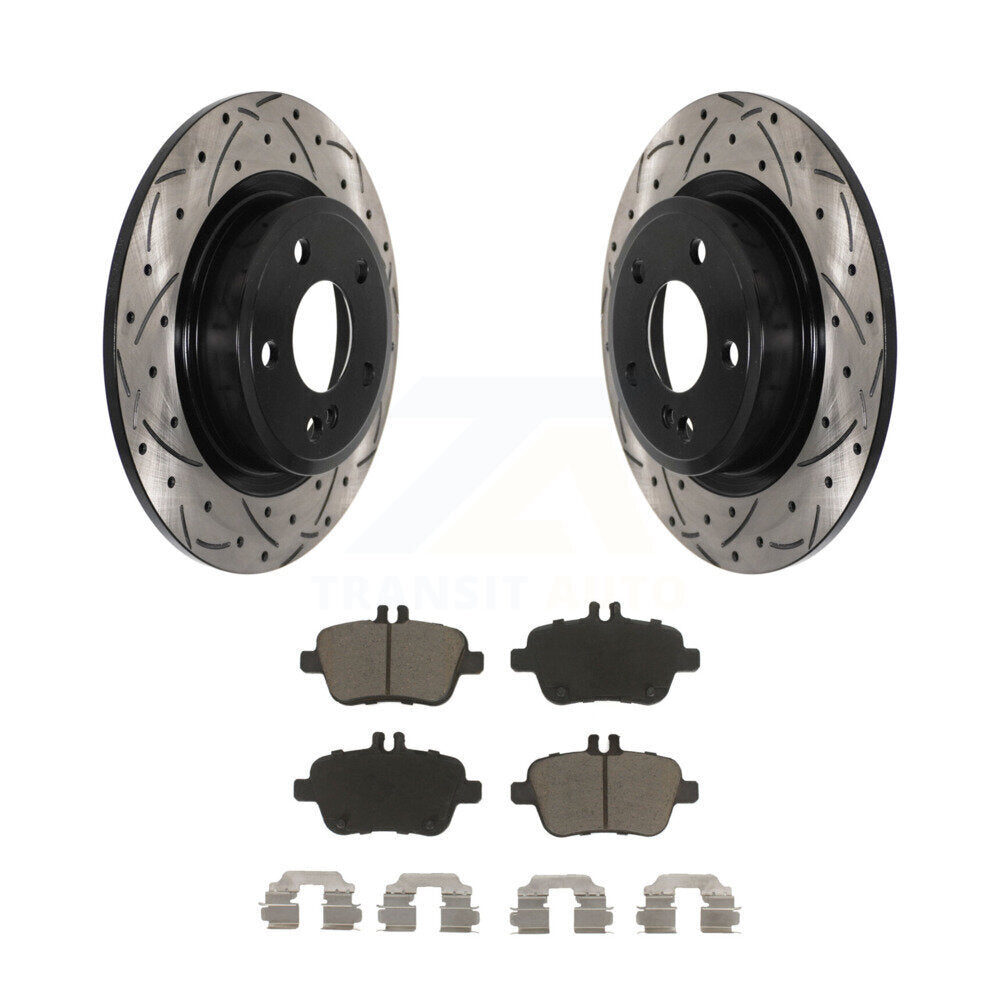 Kit de plaquettes en céramique pour Rotor de frein, fente de perçage arrière, pour mercedes-benz GLA250 CLA250 B25