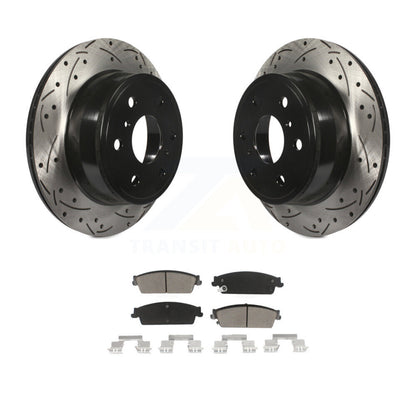 Kit de plaquettes en céramique pour Rotors de frein à fente de forage arrière, pour Chevrolet GMC Sierra 1500 Taho