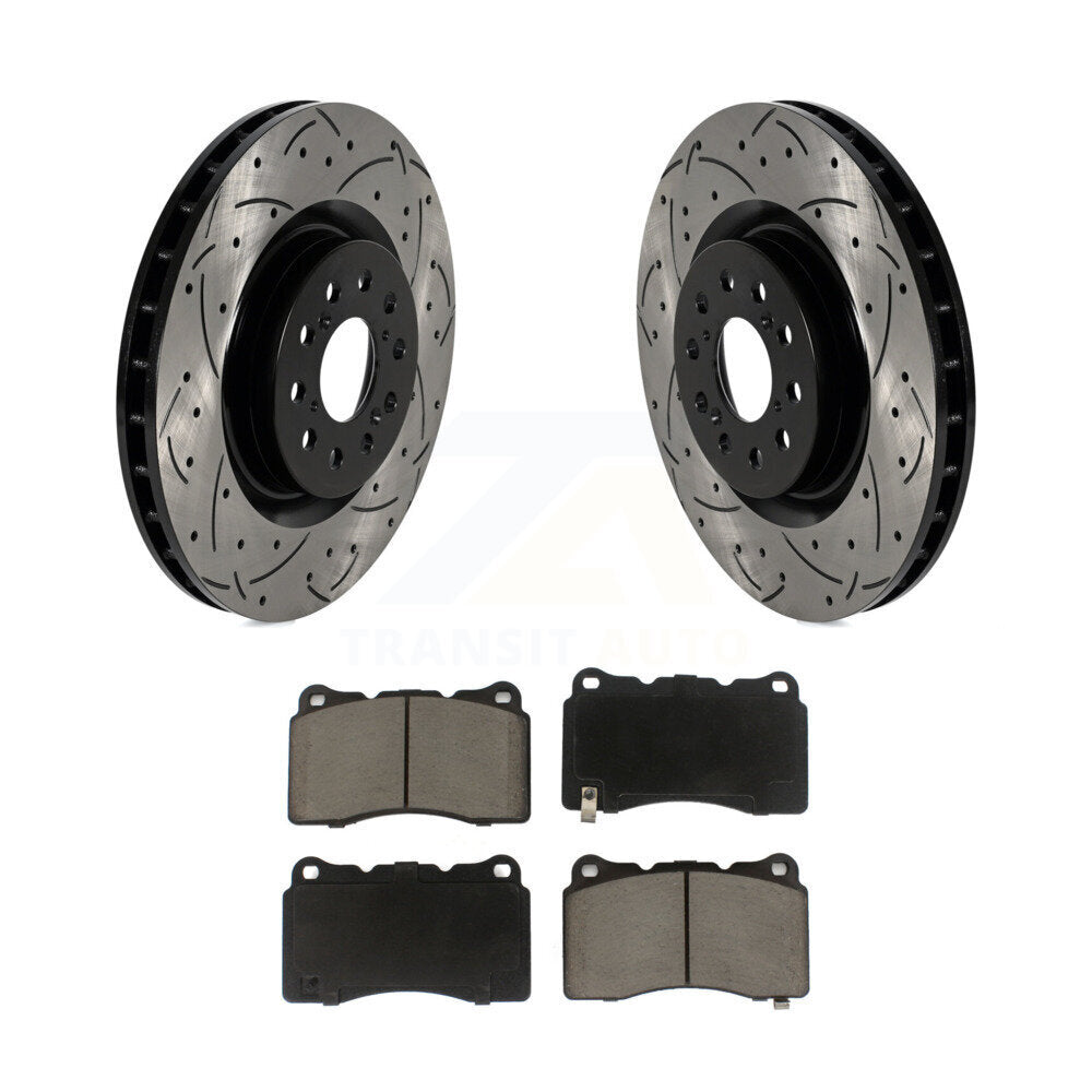 Kit de plaquettes en céramique pour rotors de frein à fente avant percés, pour Honda Civic Type 2017 – 2020