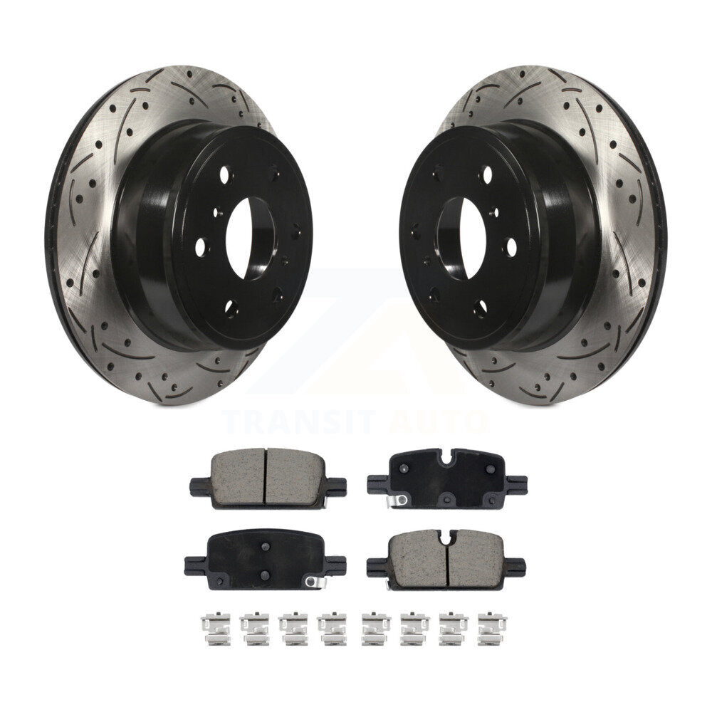 Kit de plaquettes en céramique pour Rotor de frein à disque fendu, revêtement arrière, pour GMC Sierra 150