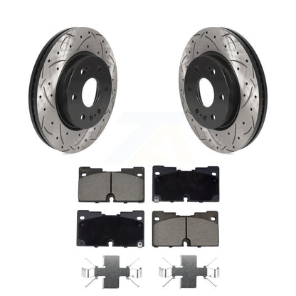 Kit de plaquettes en céramique pour Rotor de frein, fente de perçage avant, pour GMC Chevrolet Silverado 1500 X