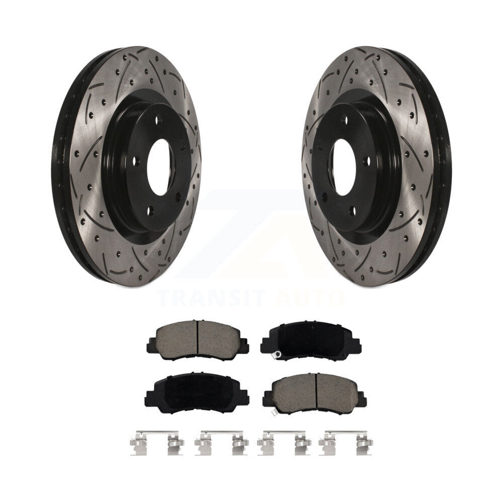 Kit de plaquettes en céramique pour Rotor de frein à disque, fente avant percée, pour Mitsubishi Eclipse Cros