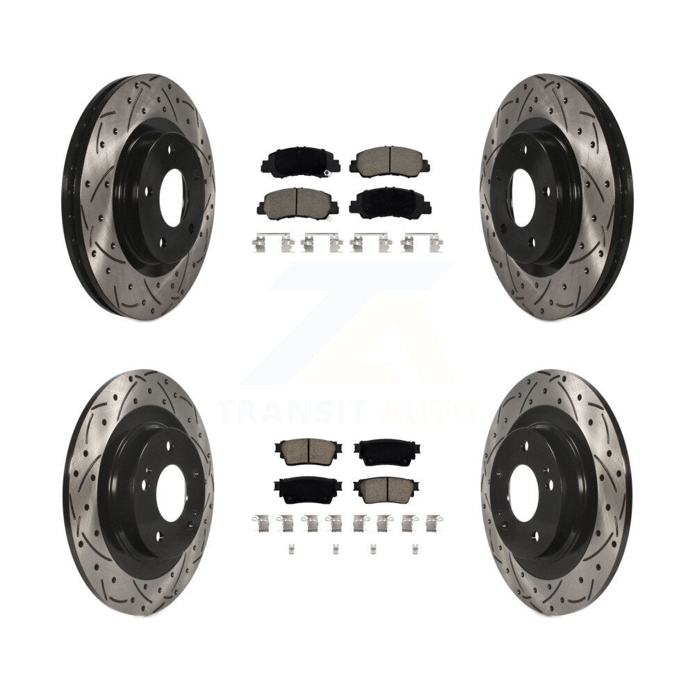 Kit de plaquettes en céramique pour Rotor de frein, fente avant et arrière, pour Mitsubishi Eclipse Cros