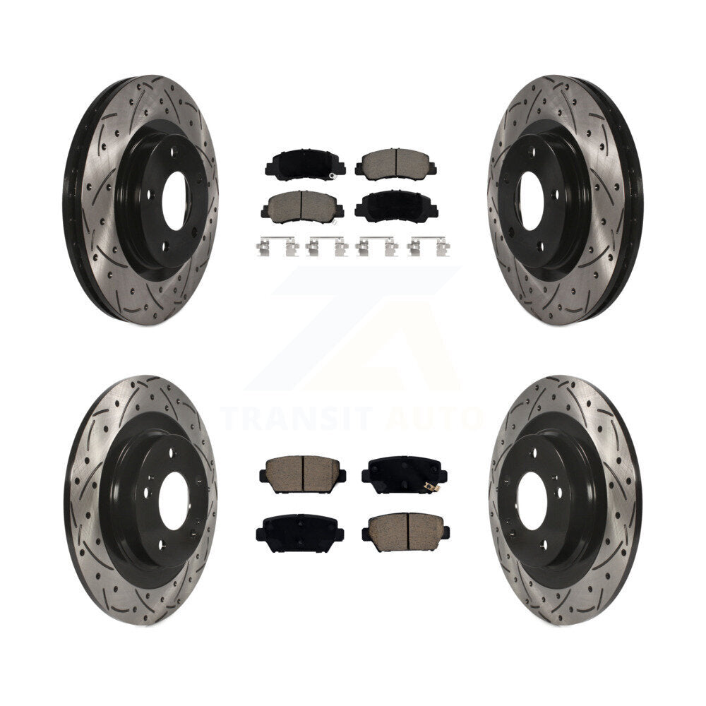 Kit de plaquettes en céramique pour Rotor de frein, fente avant et arrière, pour Mitsubishi Eclipse Cros