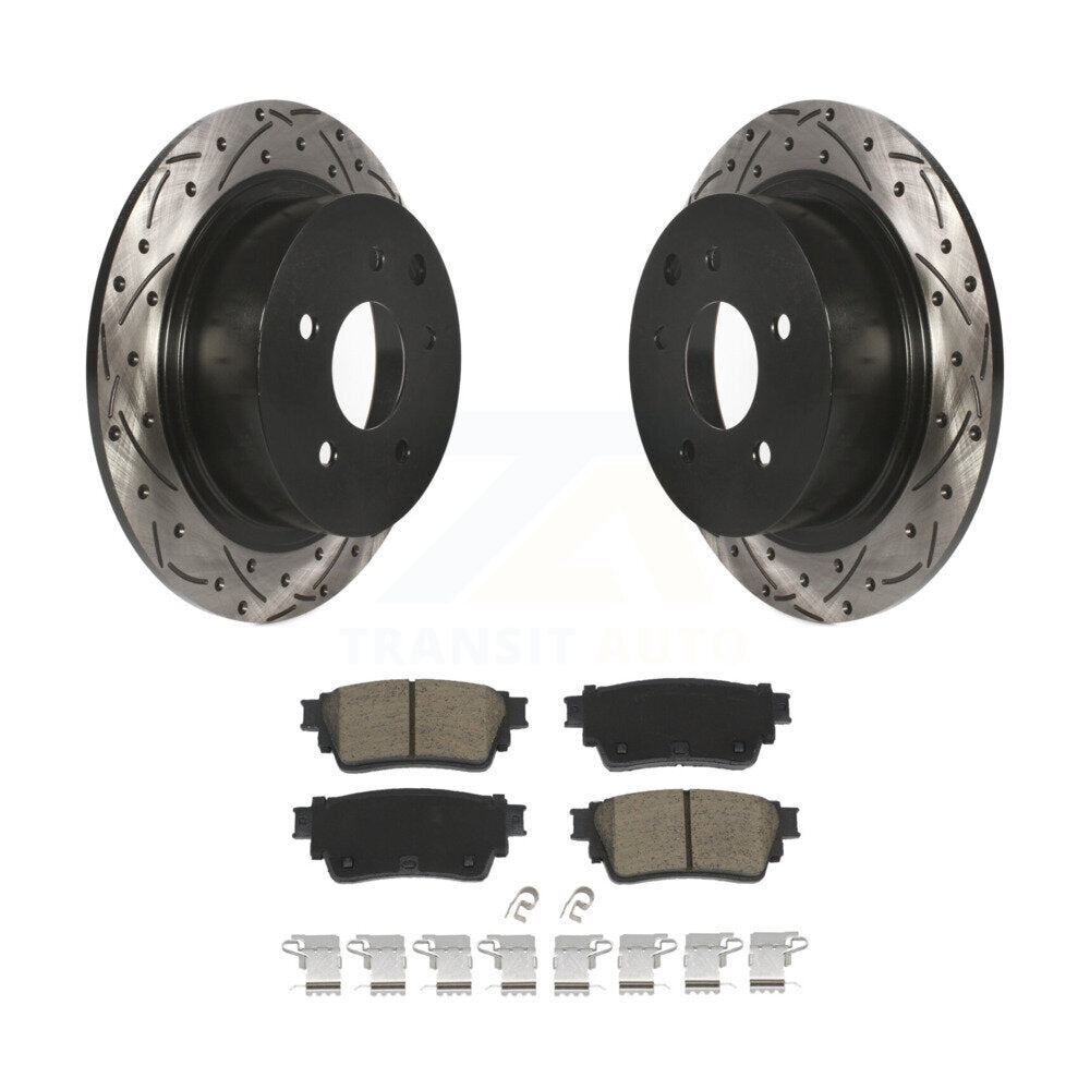 Kit de plaquettes en céramique pour Rotor de frein à disque, fente de perçage arrière, pour Nissan Altima AW 2019 – 2020