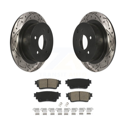 Kit de plaquettes en céramique pour Rotor de frein à disque, fente de perçage arrière, pour Nissan Altima AW 2019 – 2020