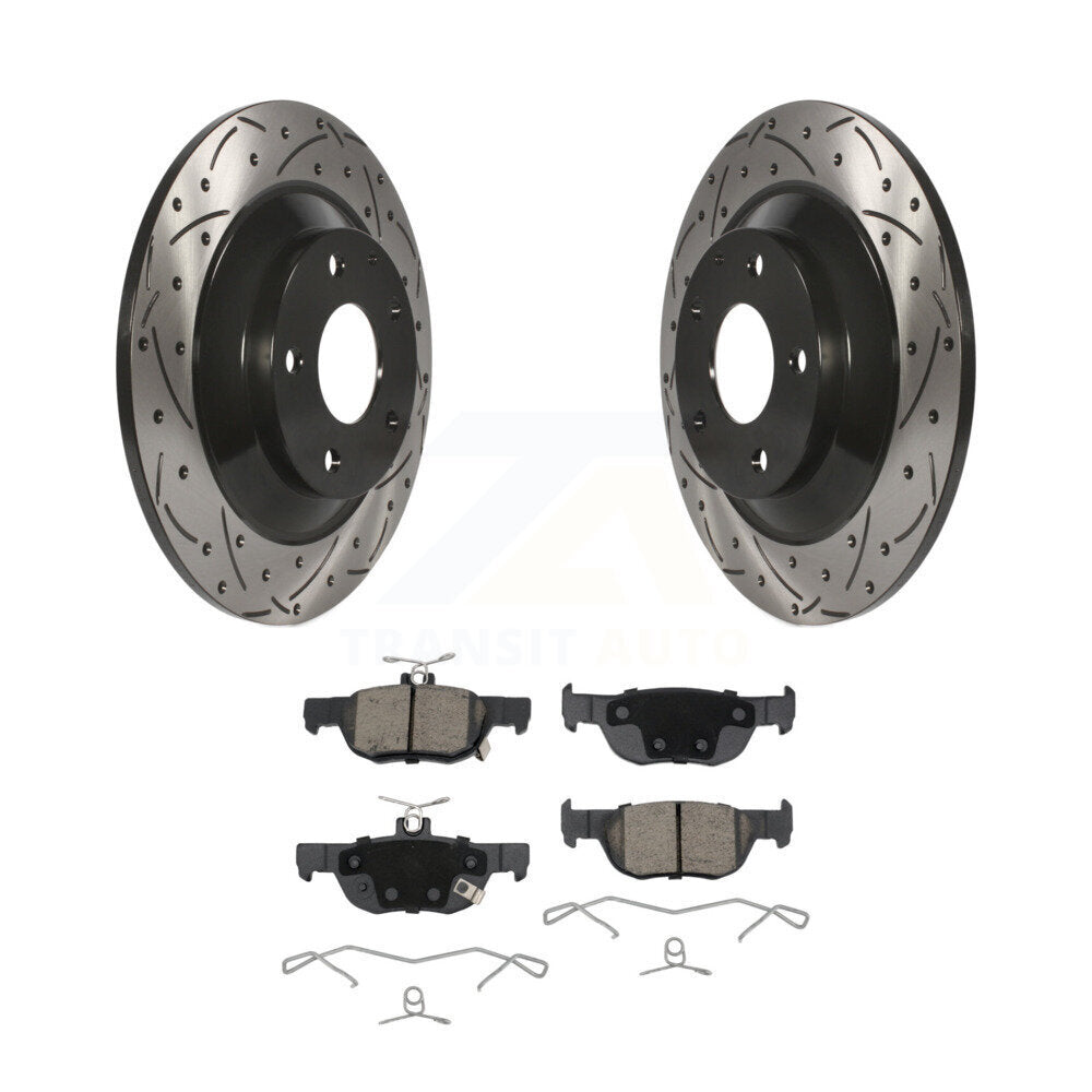 Kit de plaquettes en céramique pour Rotor de frein à disque, fente de perçage arrière, pour Mazda CX-30 MX-30 E