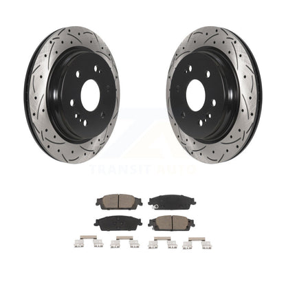Kit de plaquettes en céramique pour Rotors de frein à fente de forage arrière, pour Chevrolet Silverado 1500 LD GM