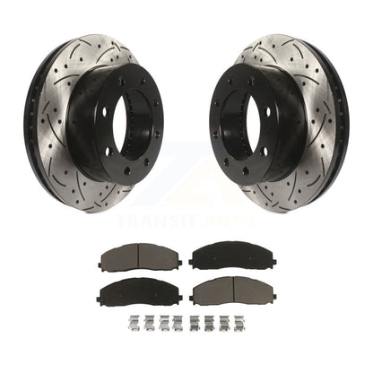 Kit de plaquettes en céramique pour rotors de frein à fente avant, pour Ford F-250 Super Duty 4W 2013