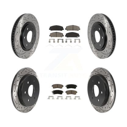 Kit de plaquettes en céramique pour Rotors de frein à disque, fente de perçage avant et arrière, pour Nissan Armad