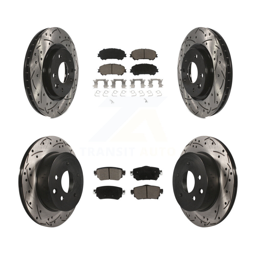 Kit de plaquettes en céramique pour rotors de frein avant et arrière, pour Nissan Rogue Sport 2019