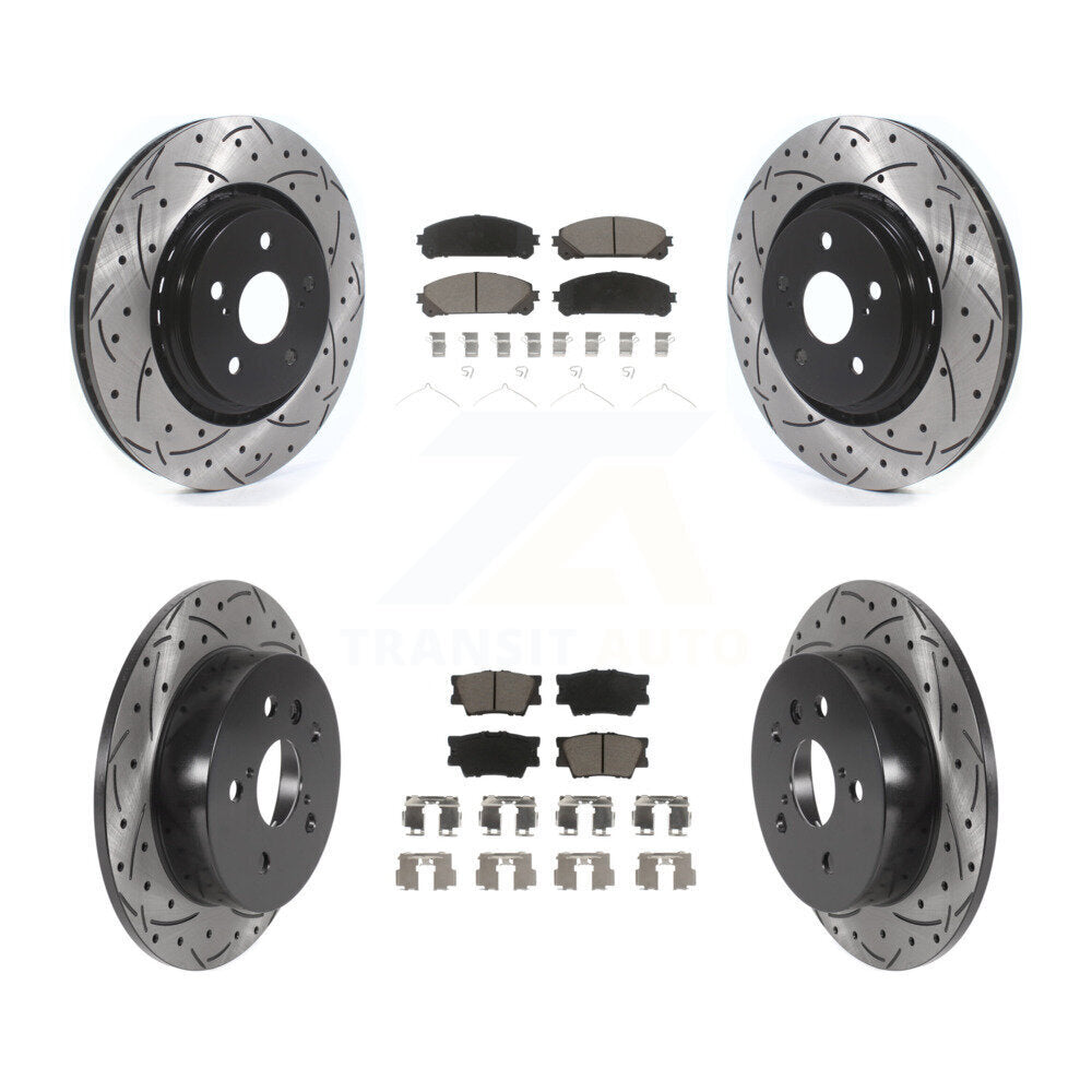 Kit de plaquettes en céramique pour Rotor de frein à disque, fente de perçage avant et arrière, pour Toyota Camry TR 2022