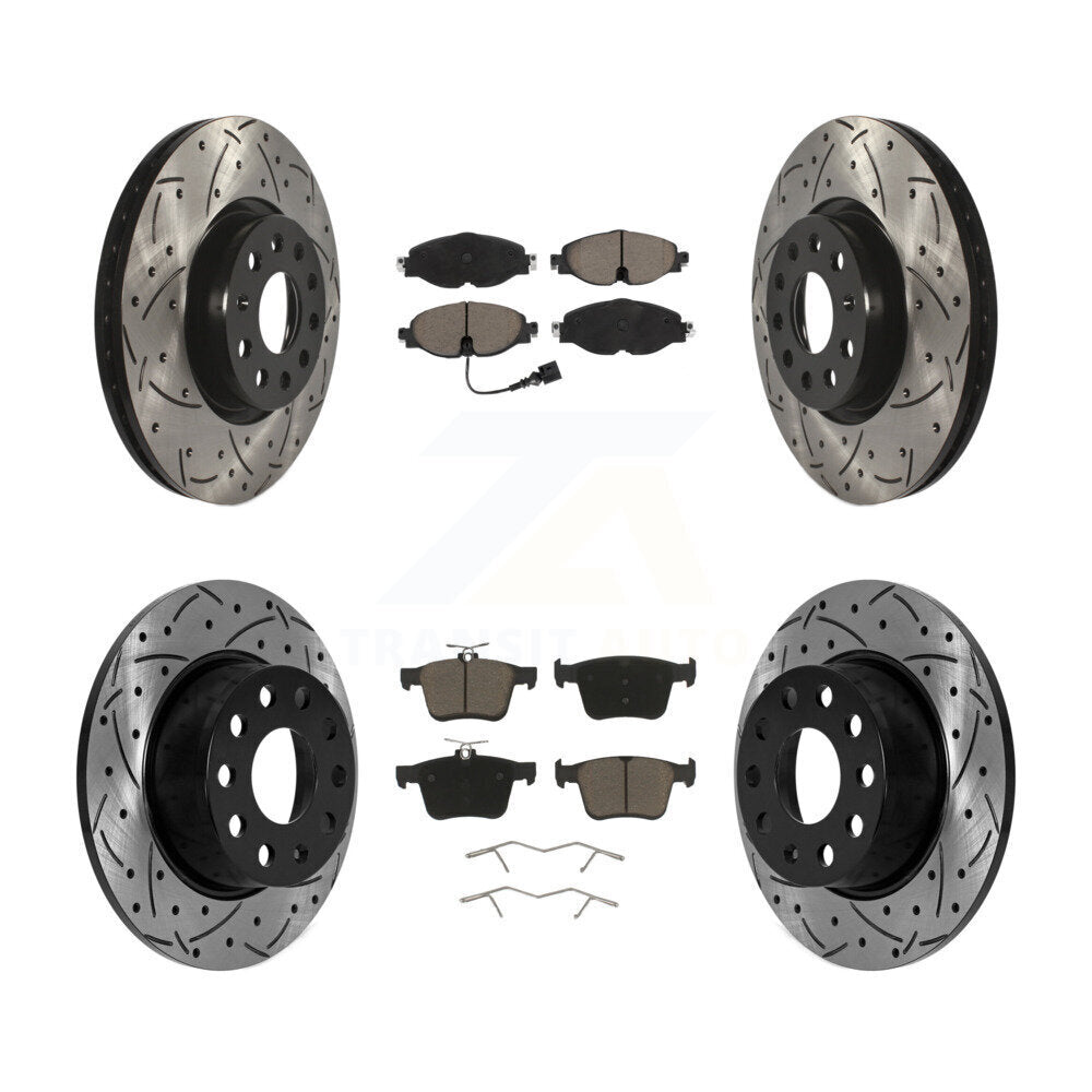 Kit de plaquettes en céramique pour rotors de frein avant et arrière, pour Volkswagen Taos FW 22-23