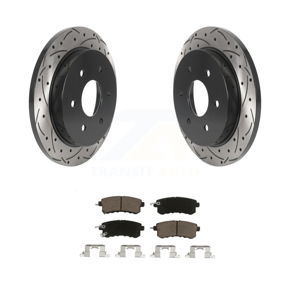 Kit de plaquettes en céramique pour Rotor de frein à fente arrière, pour Nissan Armada avec solide