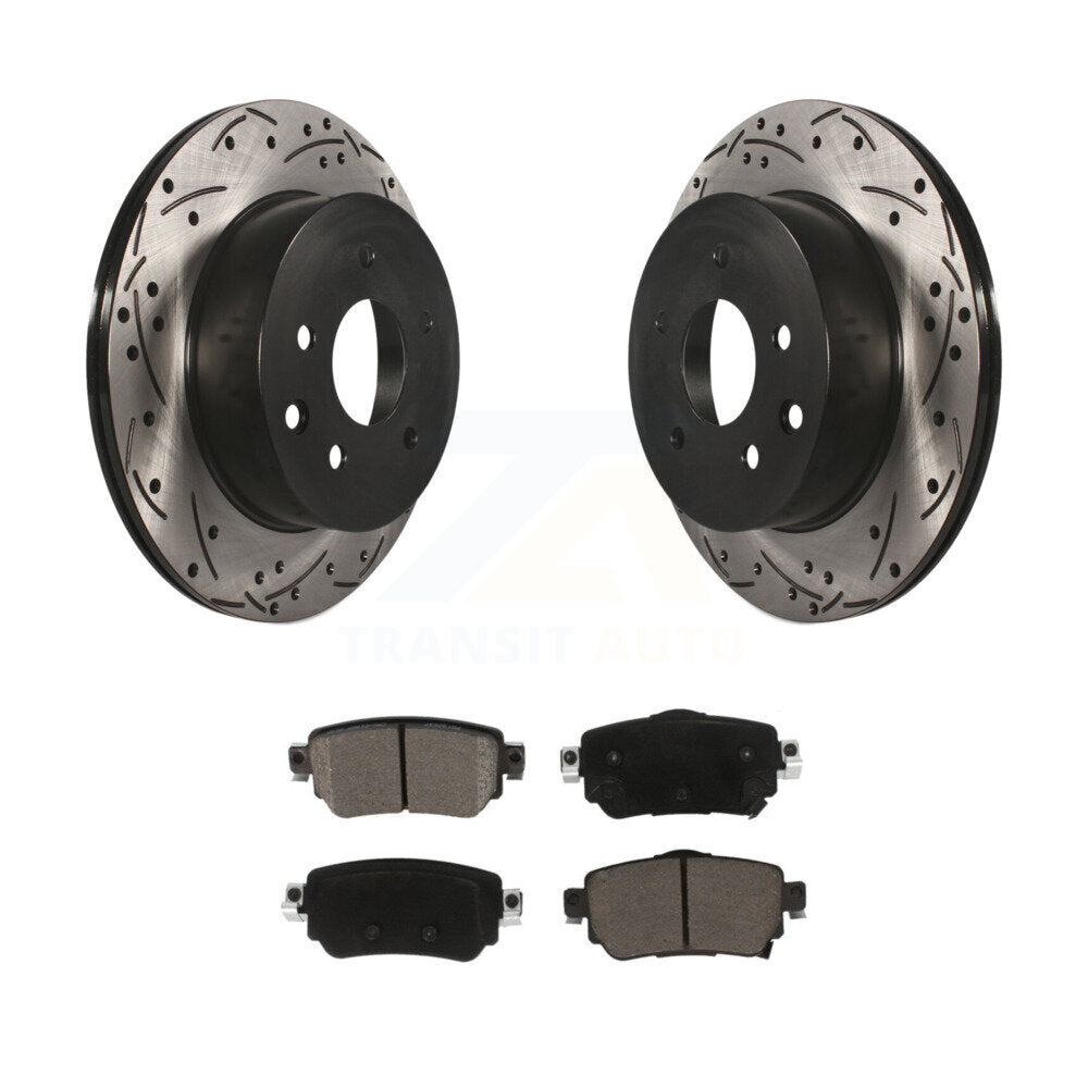 Kit de plaquettes en céramique pour Rotor de frein à disque, fente arrière percée, pour Nissan Rogue Sport 2019