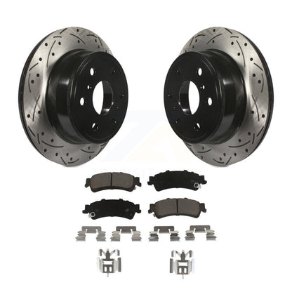 Rotor de frein à disque à fente arrière et Kit de plaquettes en céramique pour GMC Sierra 1500 Classi