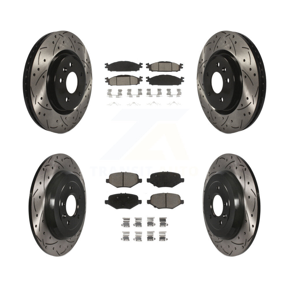 Kit de plaquettes en céramique pour Rotors de frein à disque, fente de perçage avant et arrière, pour Ford Explore
