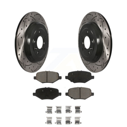 Kit de plaquettes de frein en céramique, Rotors de frein à fente arrière pour Ford Explorer Limited/Sport/XL