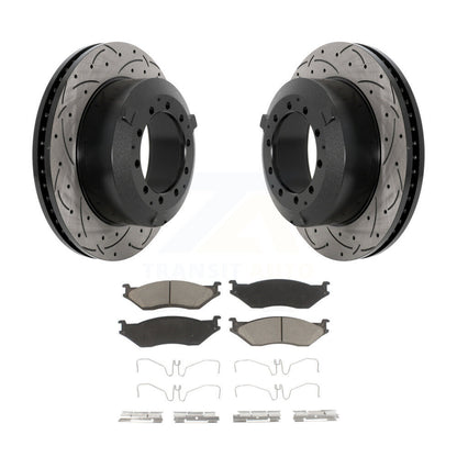 Kit de plaquettes en céramique pour Rotor de frein à fente avant percée, pour International TerraStar IC A