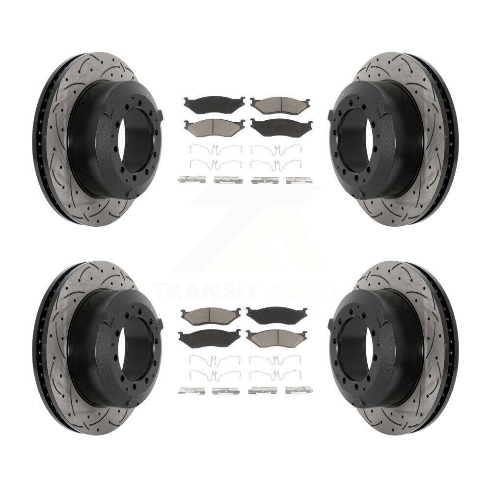Kit de plaquettes en céramique pour Rotor de frein, fente de perçage avant et arrière, pour International TerraStar I