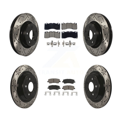 Kit de plaquettes en céramique pour rotors de frein avant et arrière, pour Ford Mustang V6 avec 3.7