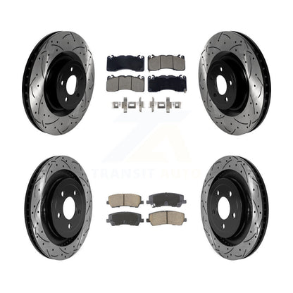 Kit de plaquettes en céramique pour Rotor de frein à disque, fente avant et arrière, pour Ford Mustang