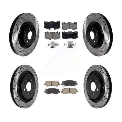Kit de plaquettes en céramique pour Rotor de frein à disque, fente avant et arrière, pour Ford Mustang