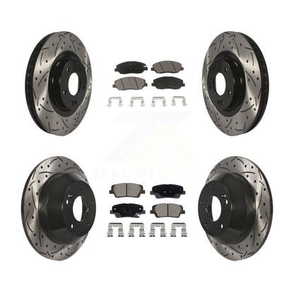 Kit de plaquettes en céramique pour Rotor de frein, fente avant et arrière percée, pour Hyundai Santa Fe XL 3.3