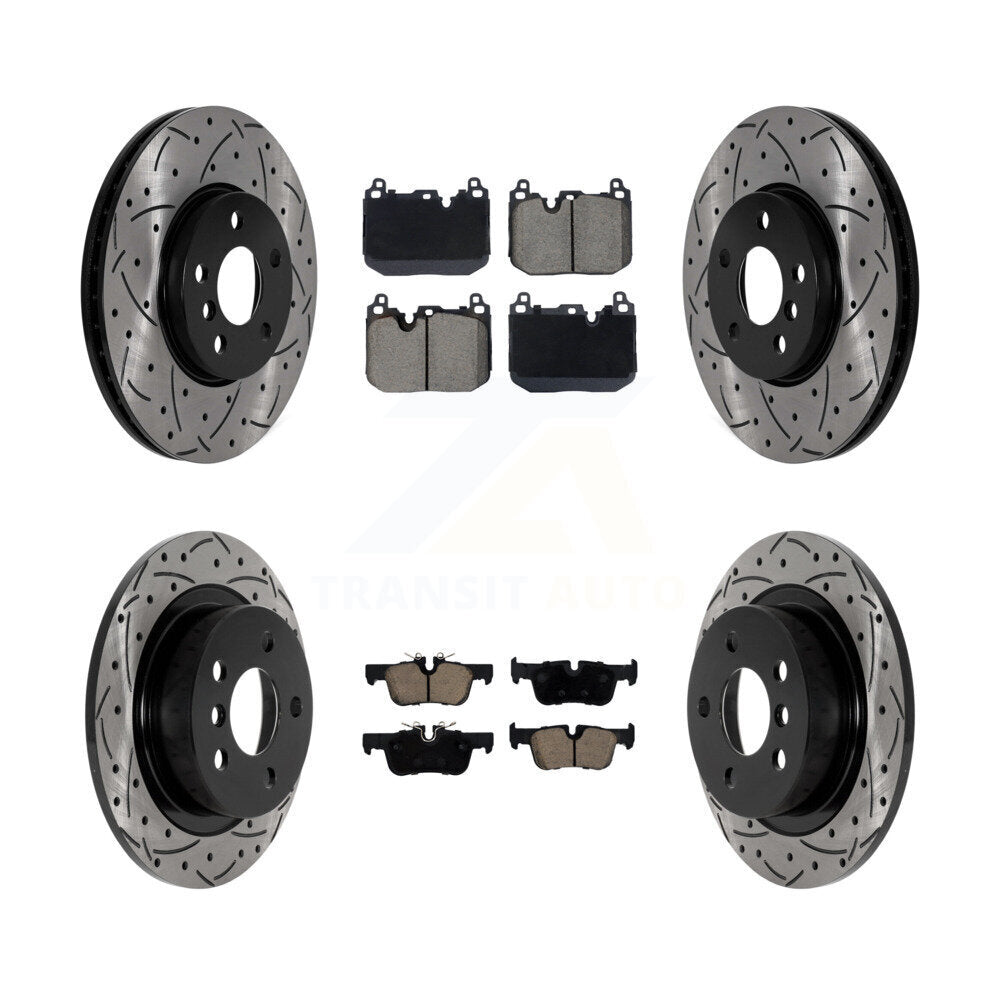 Kit de plaquettes en céramique pour Rotor de frein à disque, fente de perçage avant et arrière, pour Mini Cooper Clubman