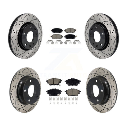 Kit de plaquettes en céramique pour Rotors de frein à disque, fente de perçage avant et arrière, pour Nissan Sentr