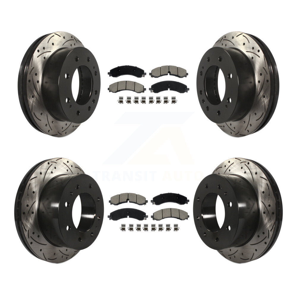 Kit de plaquettes en céramique pour Rotors de frein avant et arrière, pour GMC Chevrolet Sierra 250