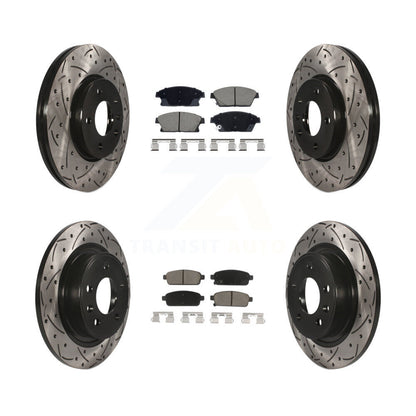 Kit de plaquettes en céramique pour Rotor de frein, fente de perçage avant et arrière, pour Chevrolet Cruze Buick Vol