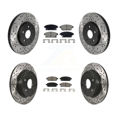 Kit de plaquettes en céramique pour Rotors de frein à disque, fente de perçage avant et arrière, pour Chevrolet Trax Buic