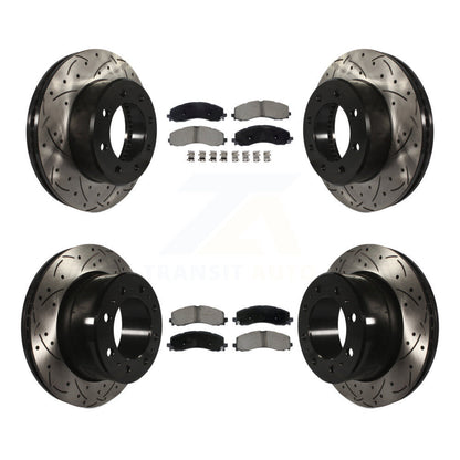 Kit de plaquettes en céramique pour Rotors de frein à disque, fente de perçage avant et arrière, pour Ram 2500 350