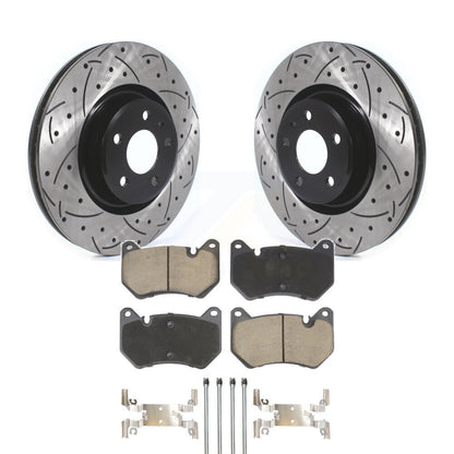 Kit de plaquettes en céramique pour Rotor de frein à disque, fente percée, revêtement avant, pour Audi Q5 Sportbac
