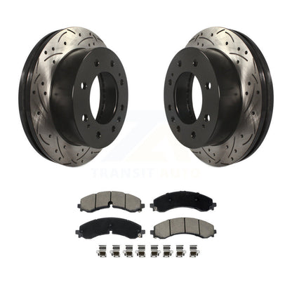 Kit de plaquettes de frein en céramique, Rotors de frein à fente avant percés pour GMC Chevrolet Sierra 2500 H