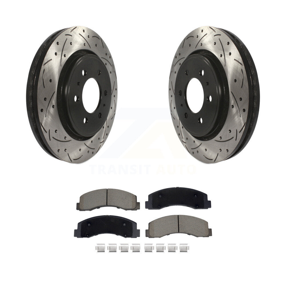 Kit de plaquettes en céramique pour Rotor de frein à fente avant, pour Ford F-150 Expedition Lincol