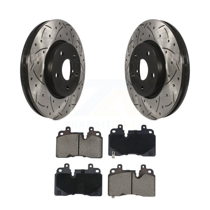 Kit de plaquettes en céramique pour Rotors de frein à disque, fente de forage à revêtement avant, pour Chevrolet Corvett