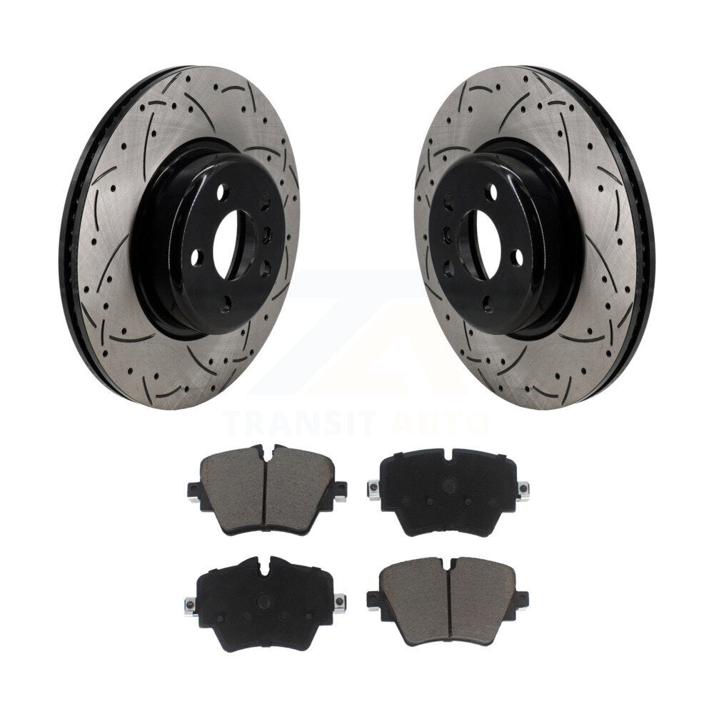 Kit de plaquettes en céramique pour Rotor de frein à fente avant percée, pour BMW X3 330i xDrive X4 Z4 430