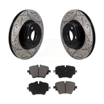 Kit de plaquettes en céramique pour Rotor de frein à fente avant percée, pour BMW X3 330i xDrive X4 Z4 430