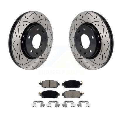 Kit de plaquettes en céramique pour Rotor de frein à disque, fente de forage à revêtement avant, pour Nissan kick Sentr